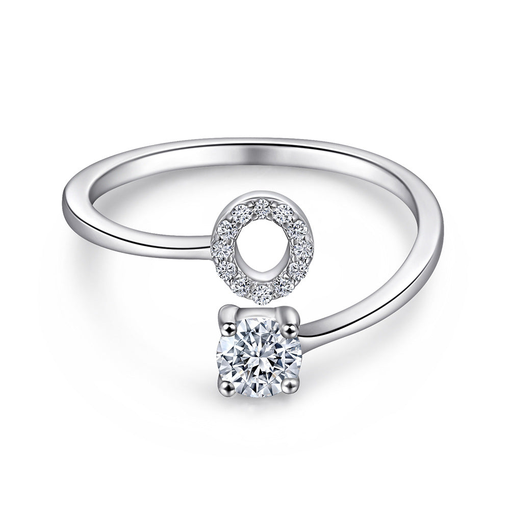 S925 Silver Moissanite/Zirconia Ring