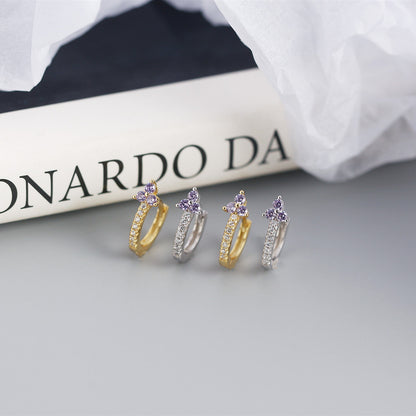 S925 Silver Flower Earrings