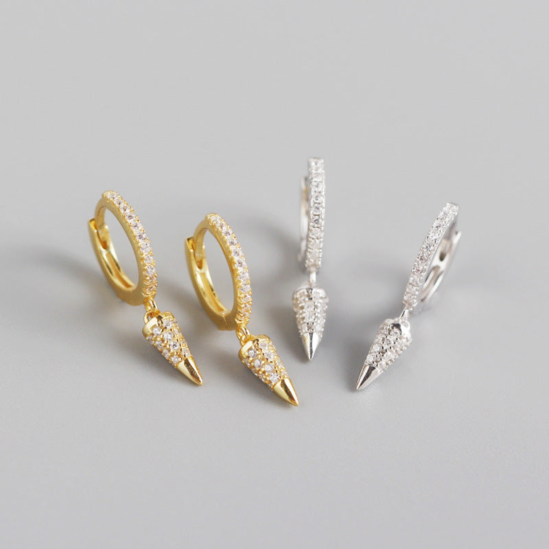 S925 Silver Conical Earrings