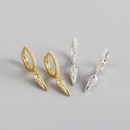S925 Silver Conical Earrings