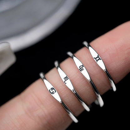 S925 Silver Zodiac Rings
