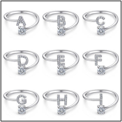 S925 Silver Moissanite/Zirconia Ring