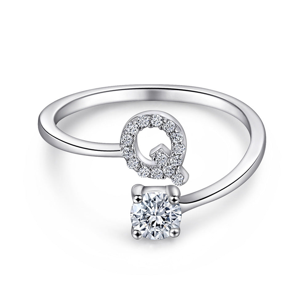 S925 Silver Moissanite/Zirconia Ring