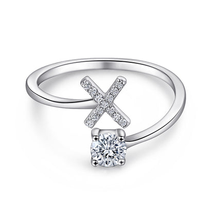 S925 Silver Moissanite/Zirconia Ring