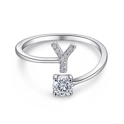 S925 Silver Moissanite/Zirconia Ring