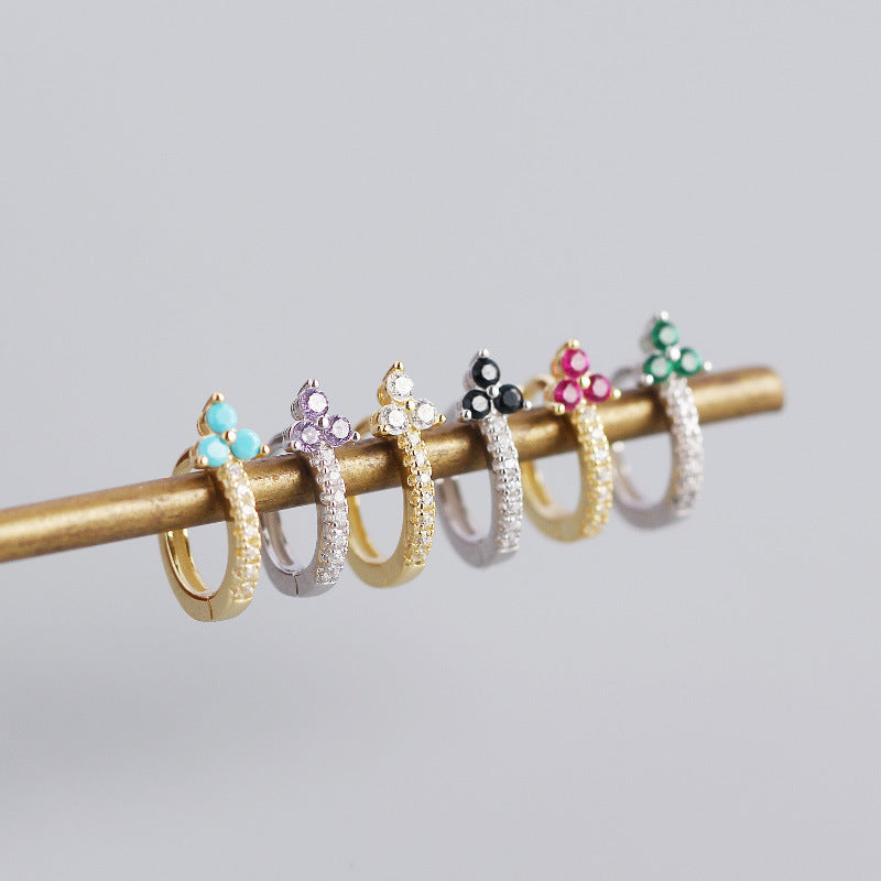 S925 Silver Flower Earrings