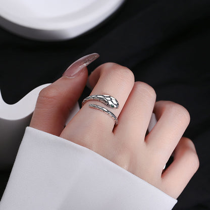 S925 Silver Snake Ring