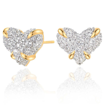 Shape Copper Zirconia Earrings