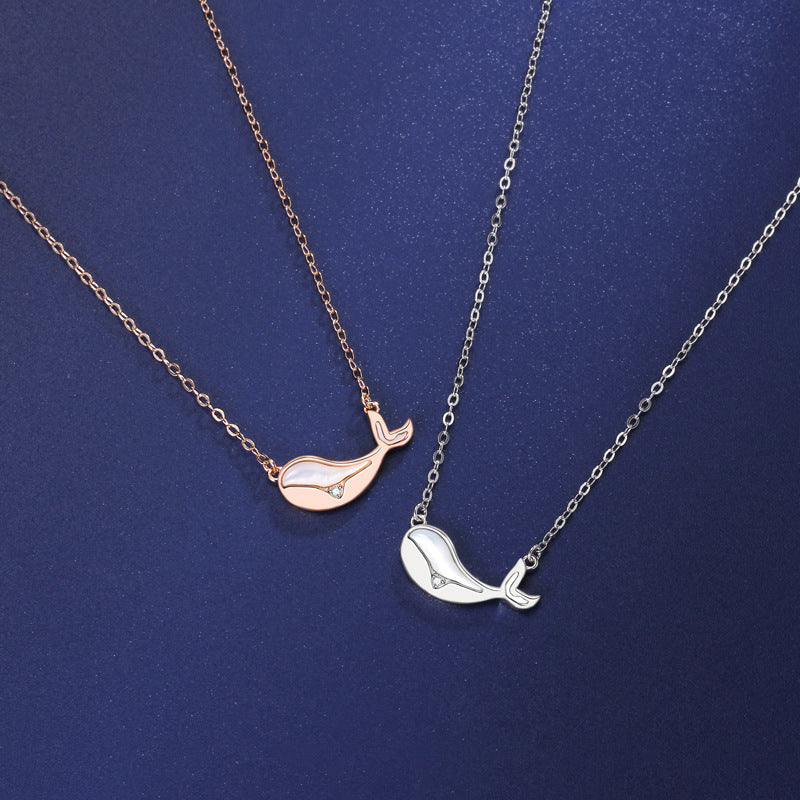 S925 Silver Whale Necklace