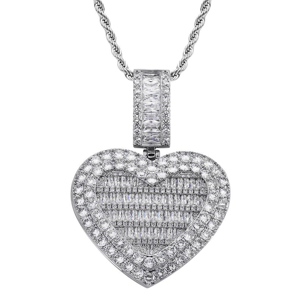 Heart Shape Picture Pendant