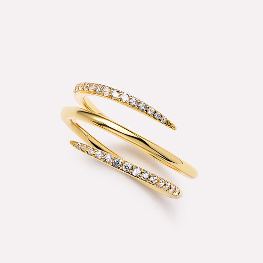 S925 Silver Triplets Ring