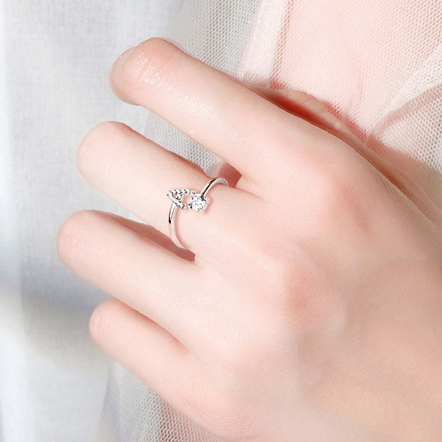 S925 Silver Moissanite/Zirconia Ring