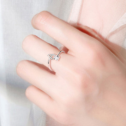 S925 Silver Moissanite/Zirconia Ring