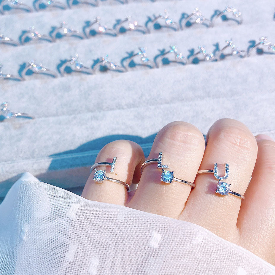 S925 Silver Moissanite/Zirconia Ring