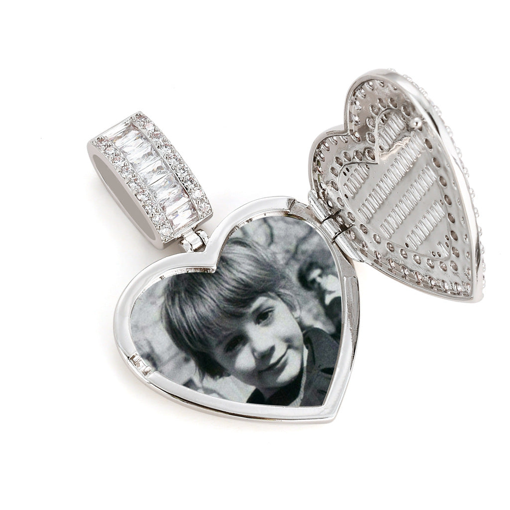 Heart Shape Picture Pendant