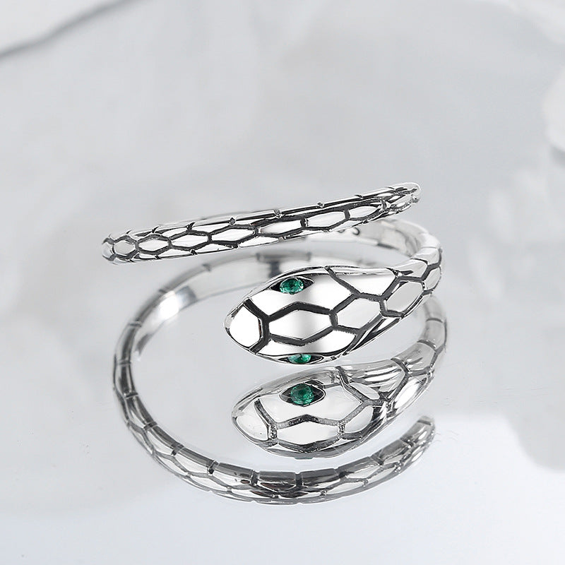 S925 Silver Snake Ring