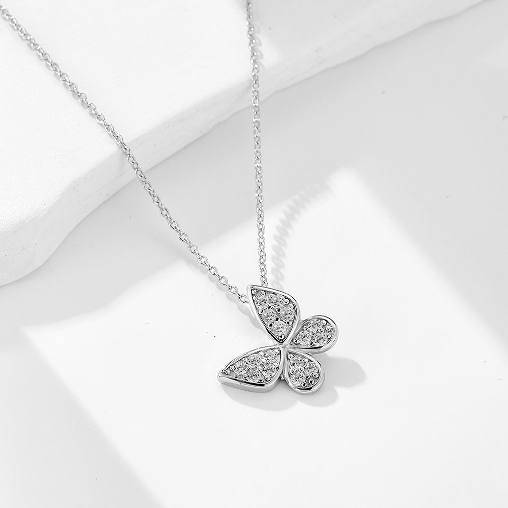S925 Silver Butterfly Necklace