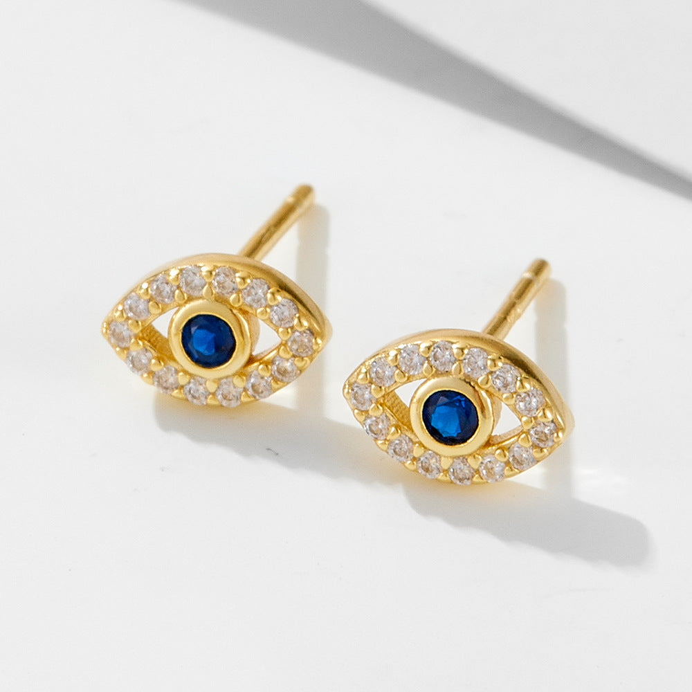 S925 Silver Devil's Eye Earrings