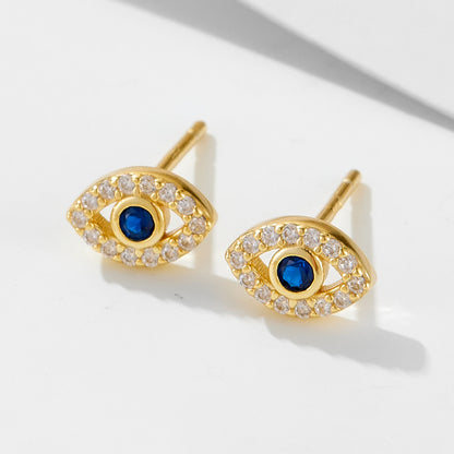 S925 Silver Devil's Eye Earrings