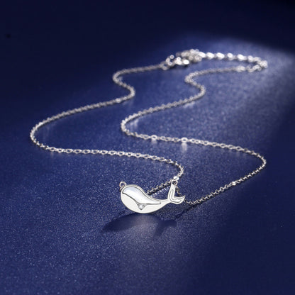S925 Silver Whale Necklace
