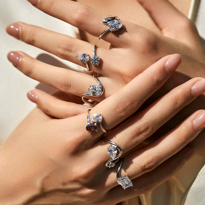 S925 Silver Unique Ring