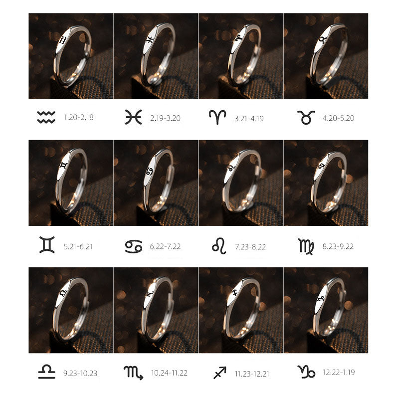 S925 Silver Zodiac Rings