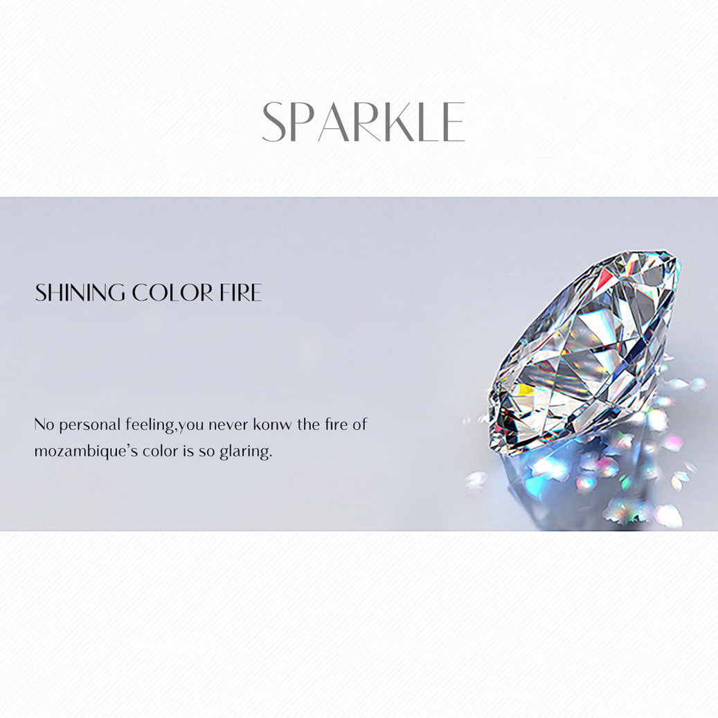 S925 Silver Moissanite Ring
