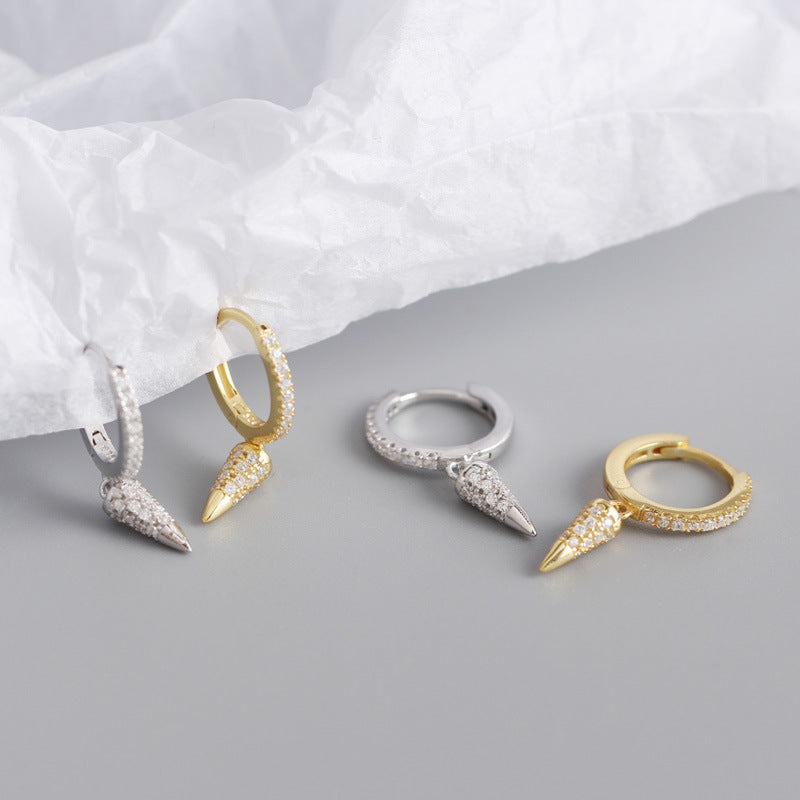 S925 Silver Conical Earrings