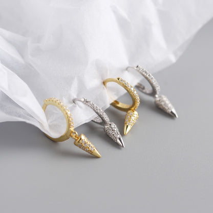 S925 Silver Conical Earrings
