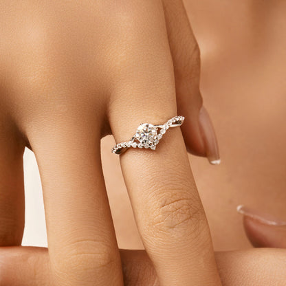 S925 Silver Moissanite Ring