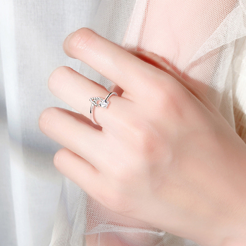S925 Silver Moissanite/Zirconia Ring