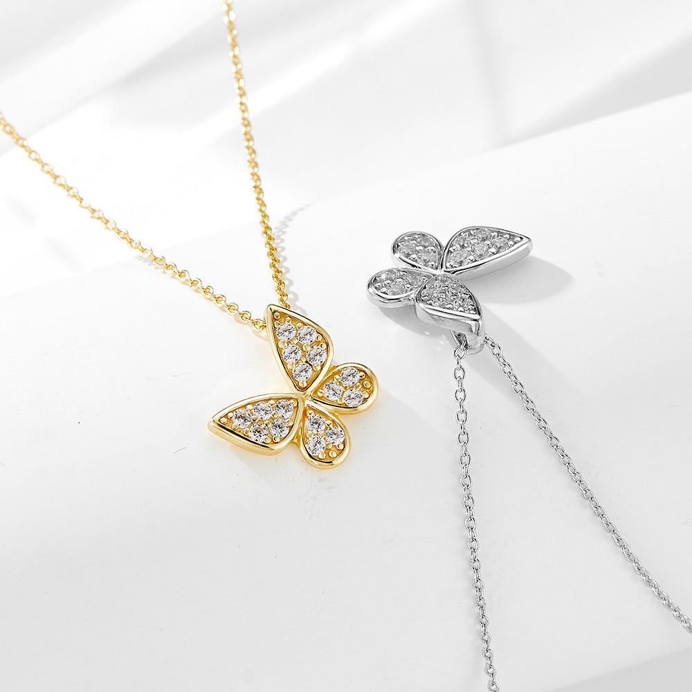 S925 Silver Butterfly Necklace