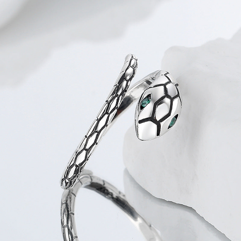 S925 Silver Snake Ring