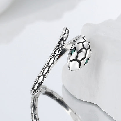 S925 Silver Snake Ring