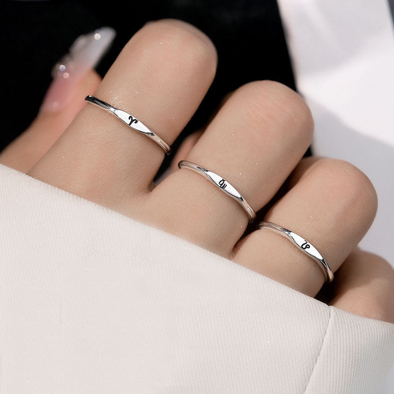 S925 Silver Zodiac Rings
