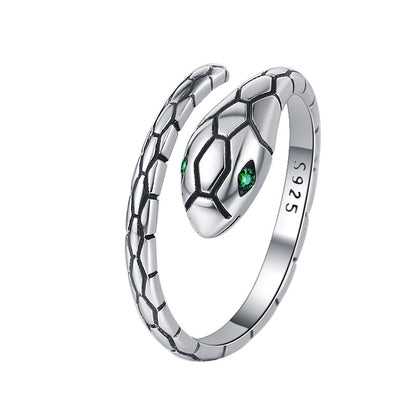 S925 Silver Snake Ring