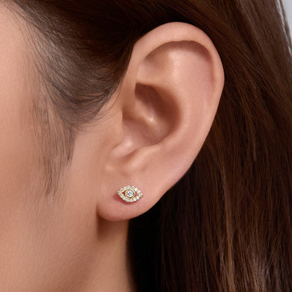 S925 Silver Devil's Eye Earrings