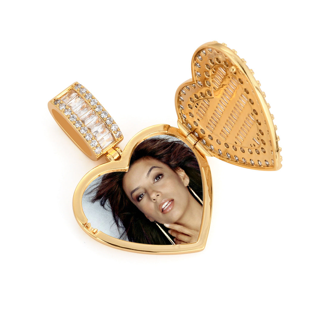 Heart Shape Picture Pendant