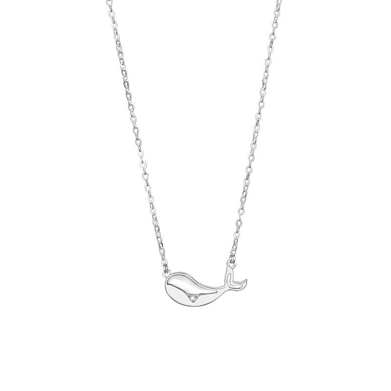 S925 Silver Whale Necklace
