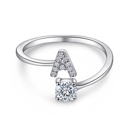 S925 Silver Moissanite/Zirconia Ring