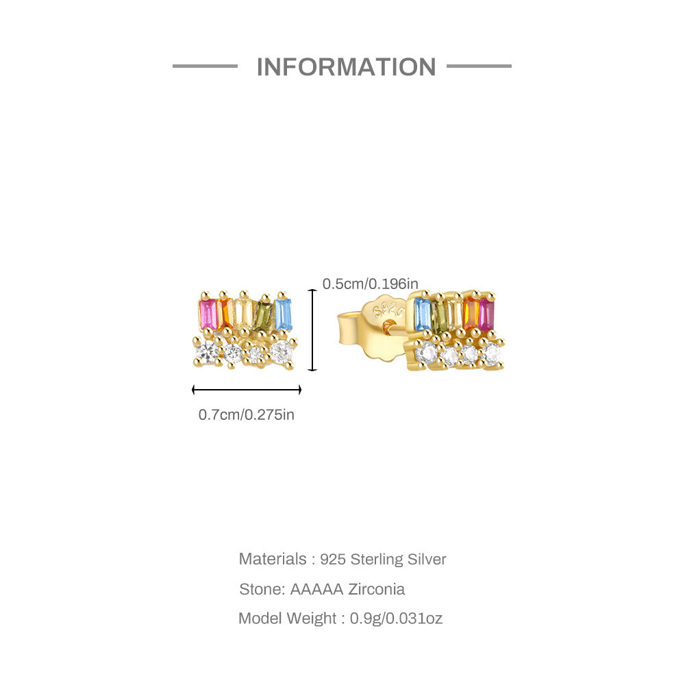 S925 Silver Geometric Shape Earrings