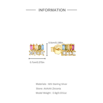S925 Silver Geometric Shape Earrings