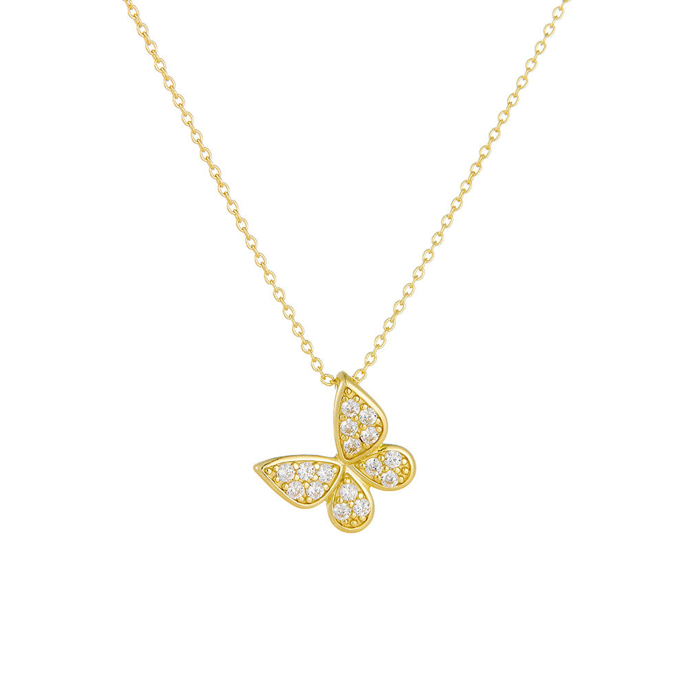 S925 Silver Butterfly Necklace