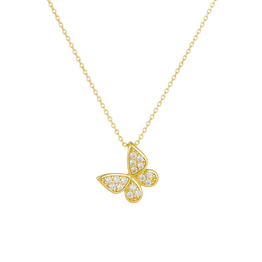 S925 Silver Butterfly Necklace