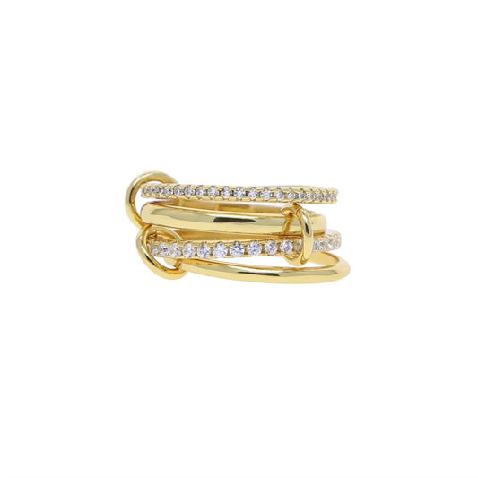 Stacked Copper Zirconia Ring