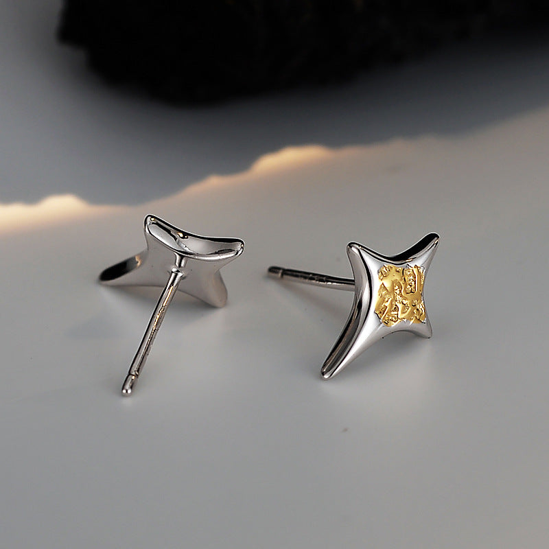 S925 Silver Star-shaped Earrings