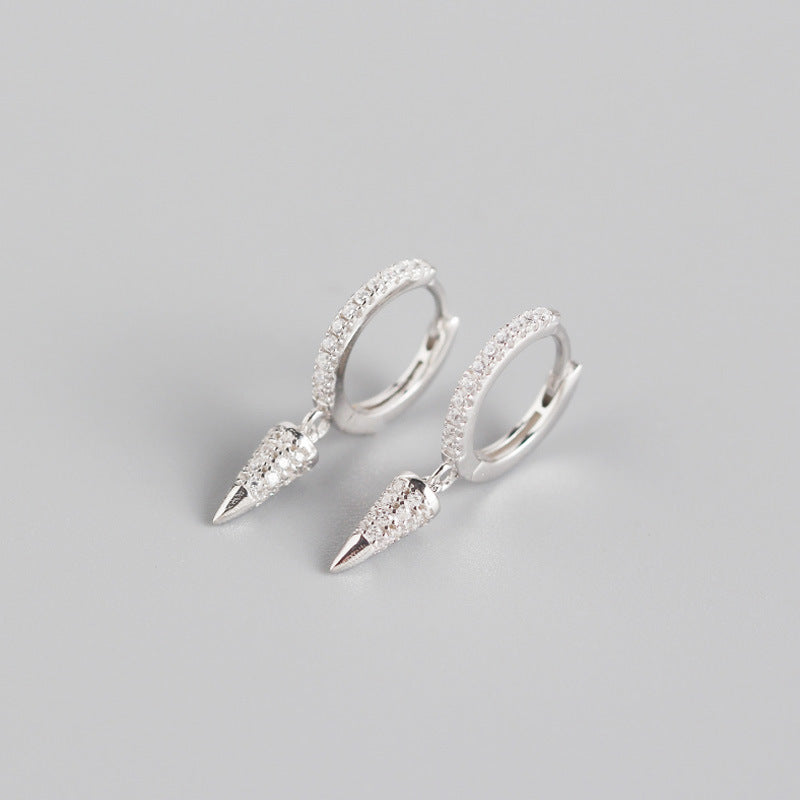 S925 Silver Conical Earrings