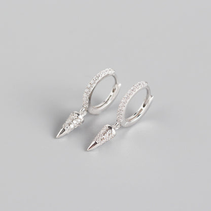 S925 Silver Conical Earrings