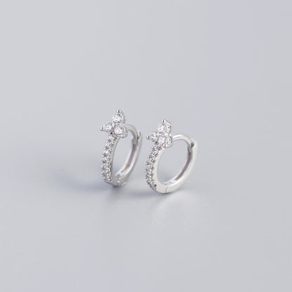 S925 Silver Flower Earrings