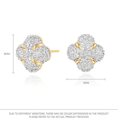 Shape Copper Zirconia Earrings